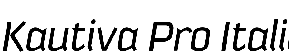 Kautiva Pro Italic Yazı tipi ücretsiz indir